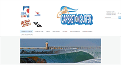 Desktop Screenshot of ecole-surf-capbreton.com